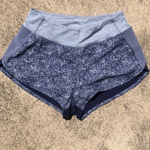 Outdoor voices blue speckled Hudson shorts